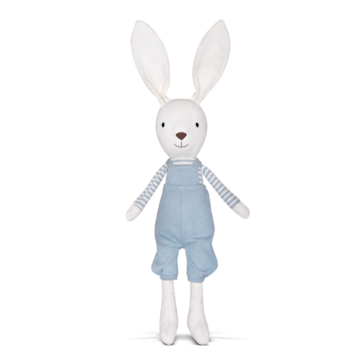 Apple Park Cotton 42cm Finn Organic Knit Bunny Kids Plush Cuddle Toy 0+