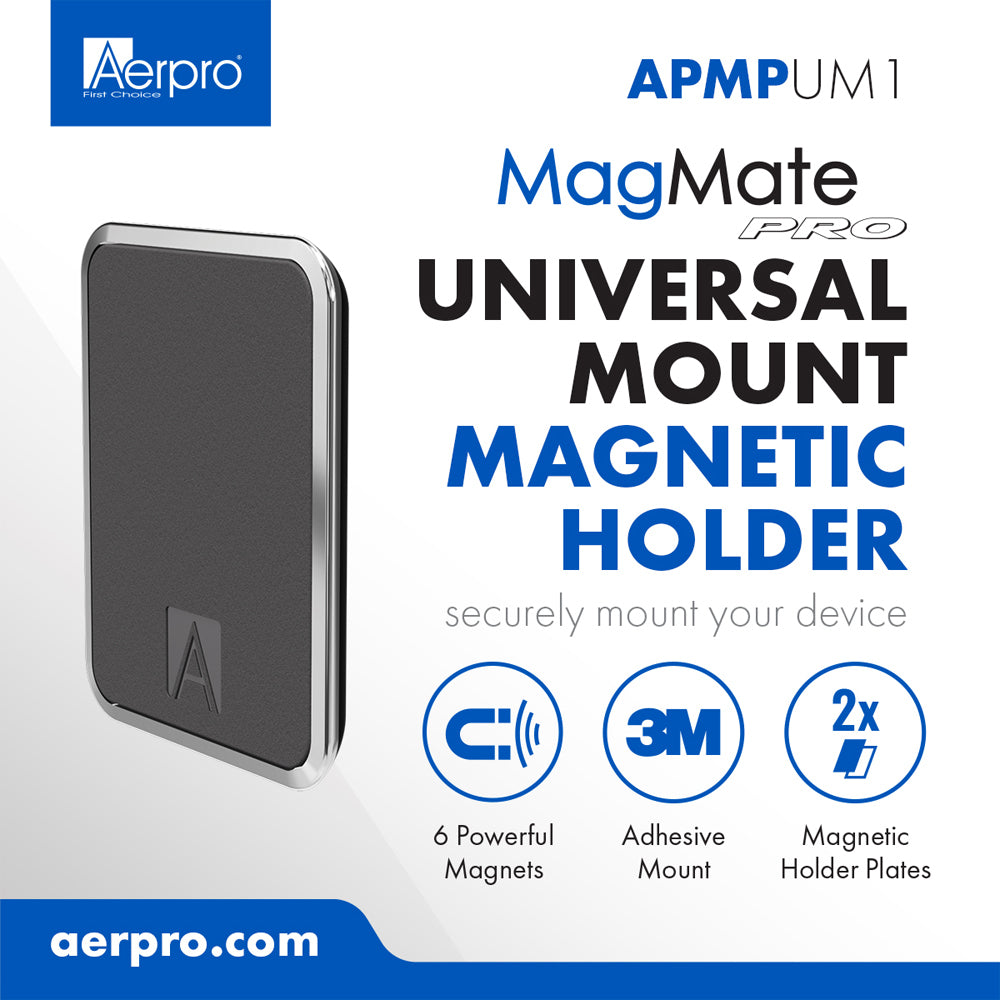 Aerpro APMPUM1 Universal Magnetic Holder For Car/Phone - Black