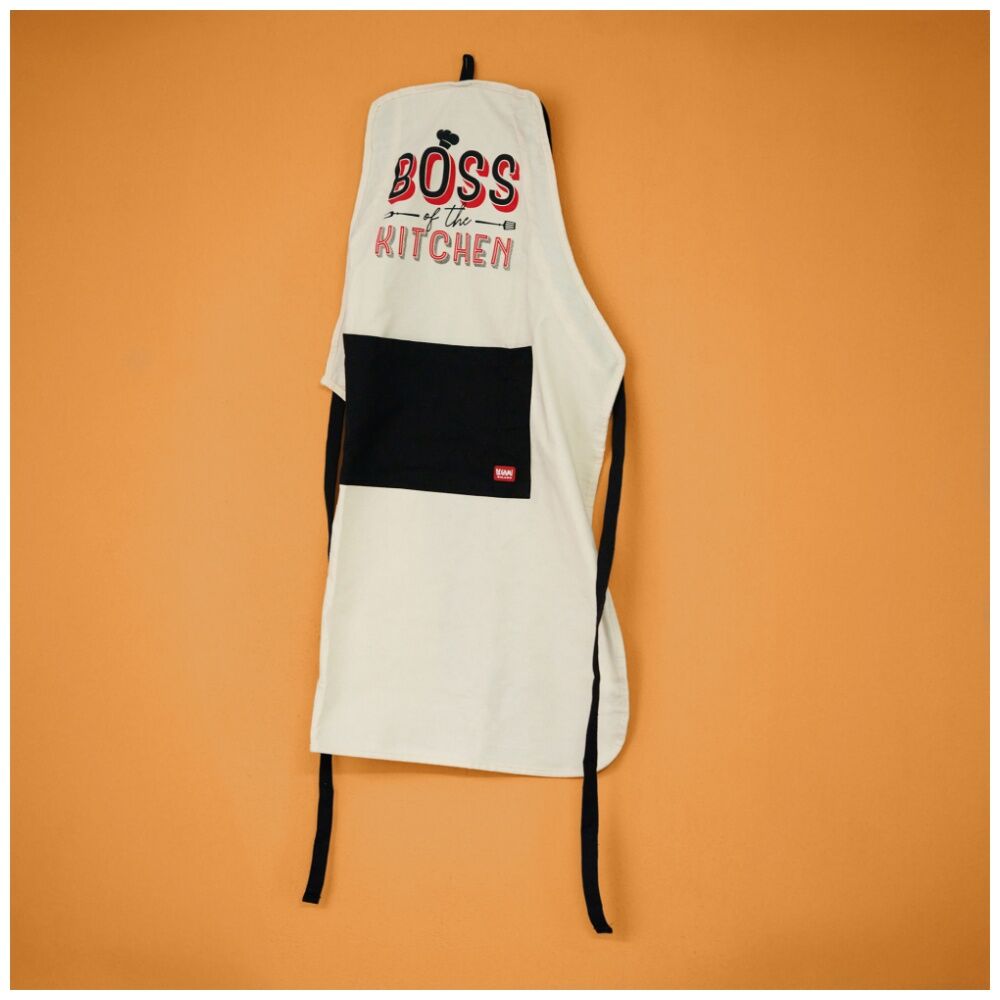 Legami Apron Super Chef Boss w/Front Pocket & Drawstring Cooking Accessory