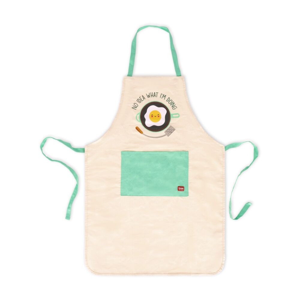 Legami Apron Super Chef Egg w/Front Pocket & Drawstring Cooking Accessory