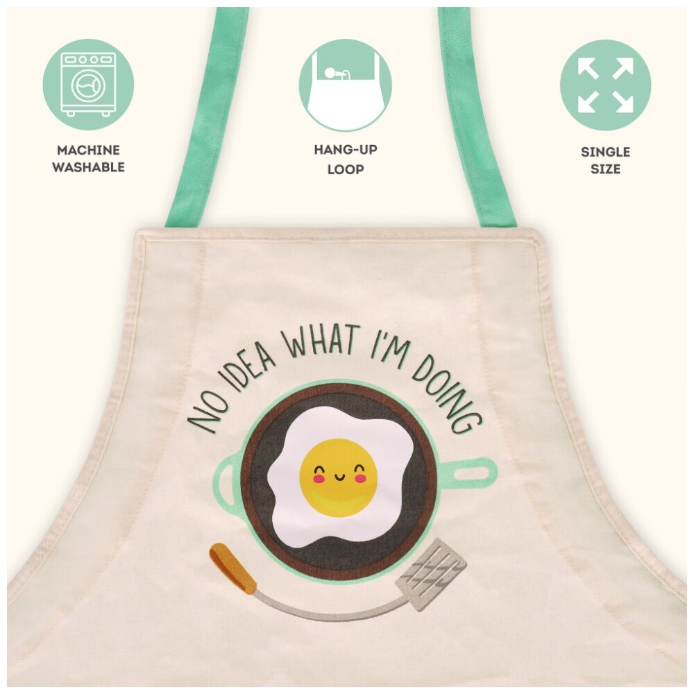 Legami Apron Super Chef Egg w/Front Pocket & Drawstring Cooking Accessory