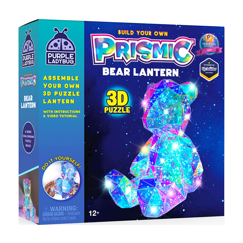 Prismic 3D Puzzle Bear Lantern DIY Kids Craft w/ Lights 12y+