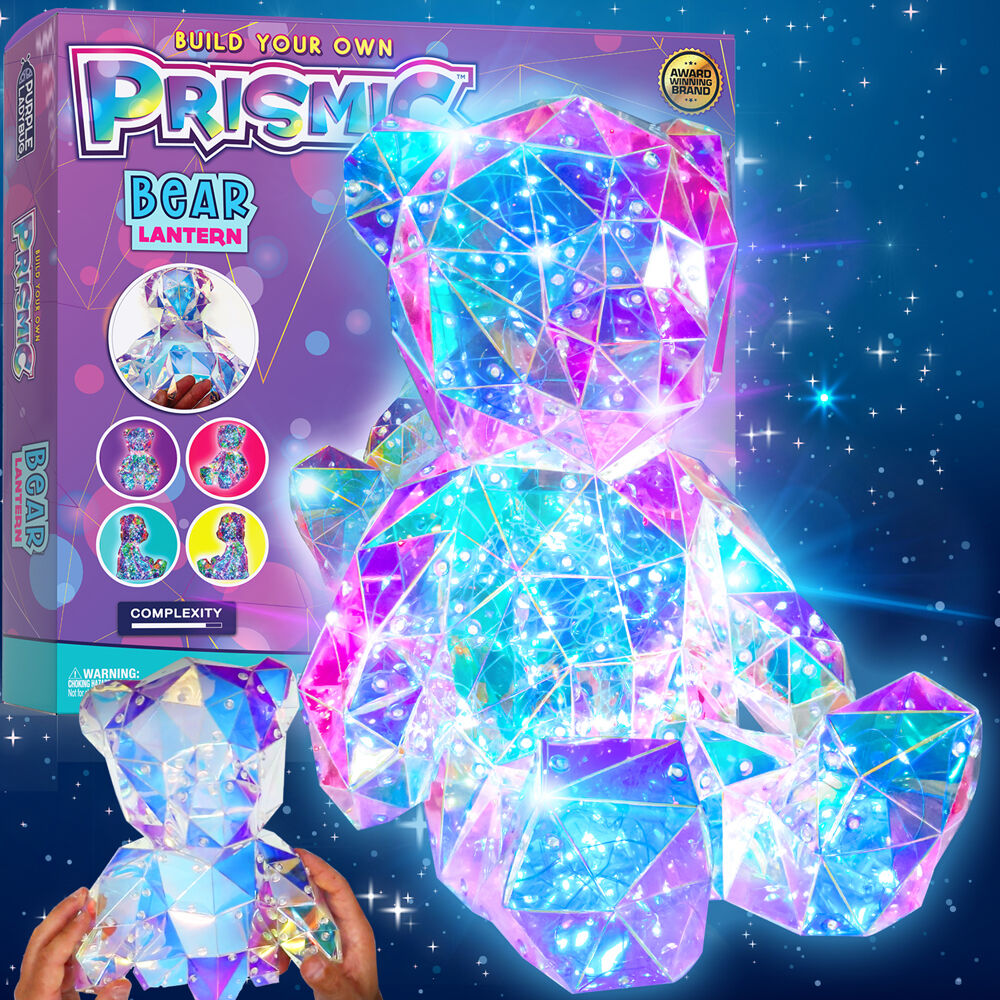 Prismic 3D Puzzle Bear Lantern DIY Kids Craft w/ Lights 12y+