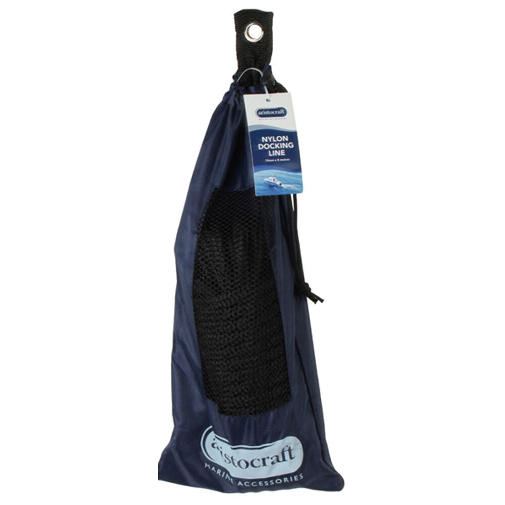 Aristocraft 8M/12mm Docking Line Double Braided Rope - Black