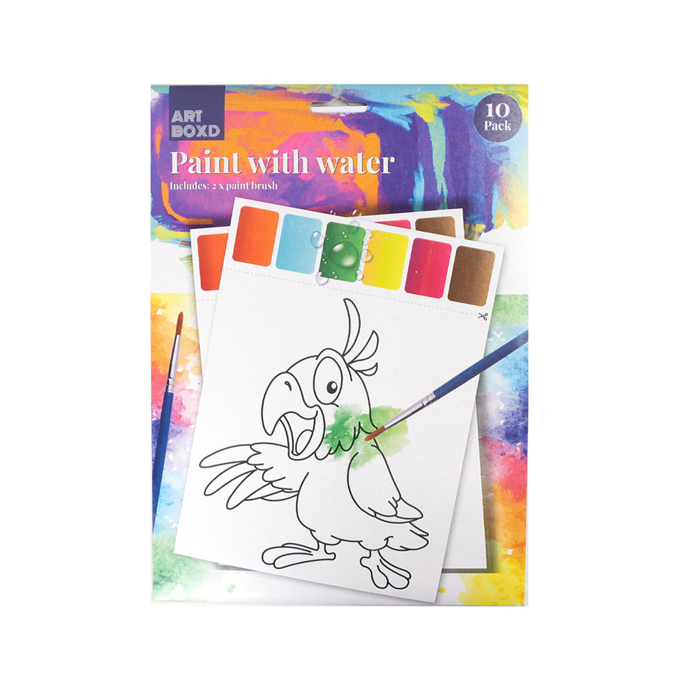 8PK Art Boxd Paint w/ Water Watercolour Paint Set Assorted