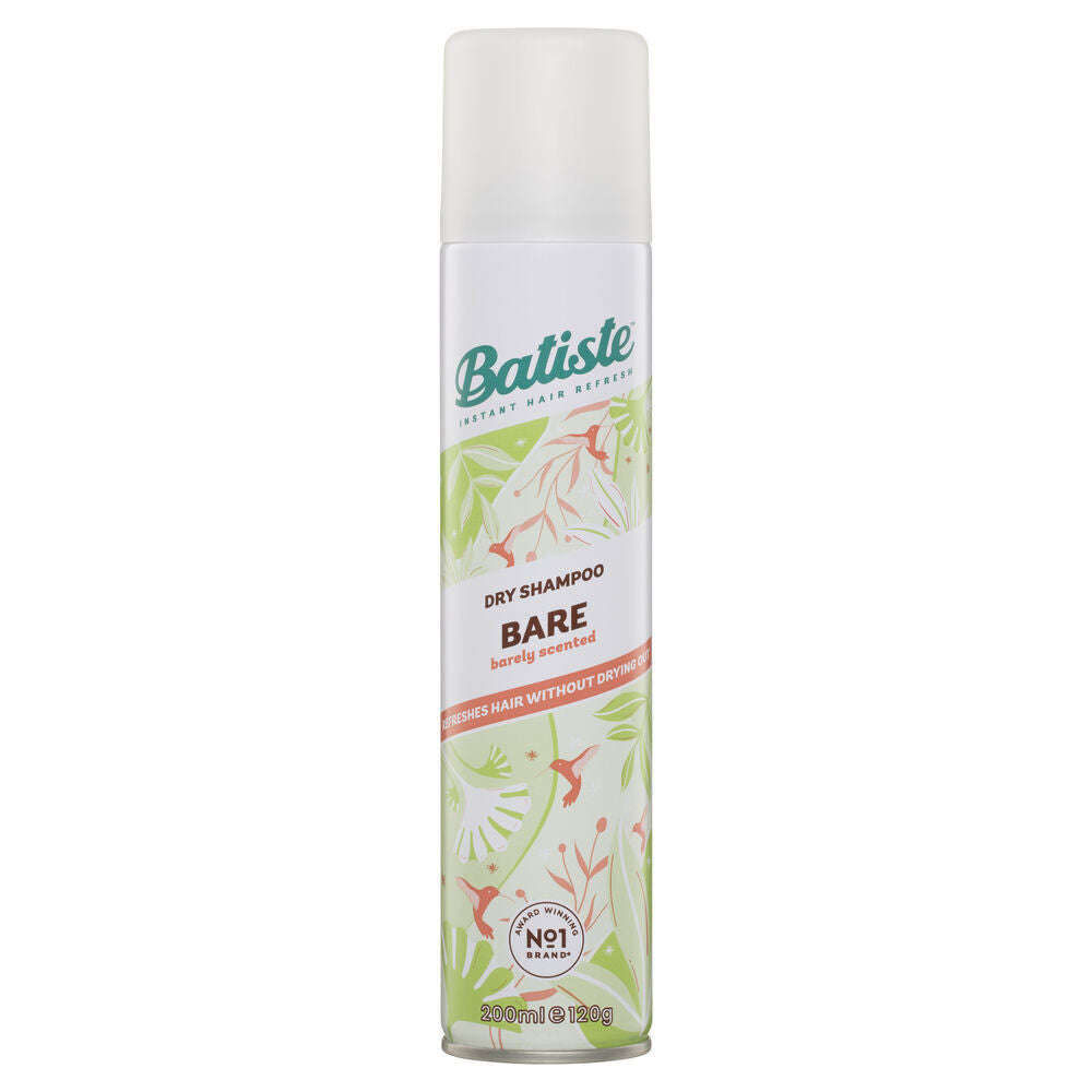 6pc Batiste Dry Shampoo Bare Long Lasting 200ml Barely Scented