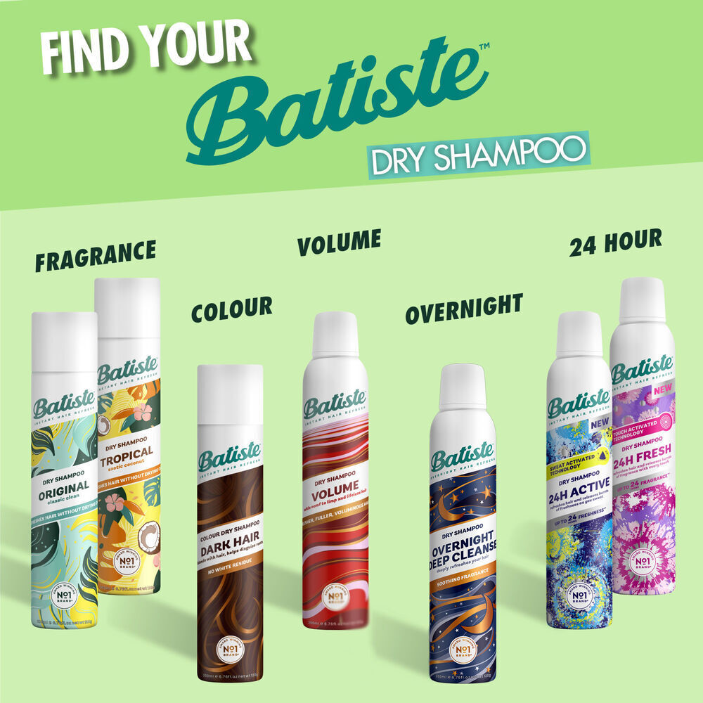 6pc Batiste Dry Shampoo Bare Long Lasting 200ml Barely Scented