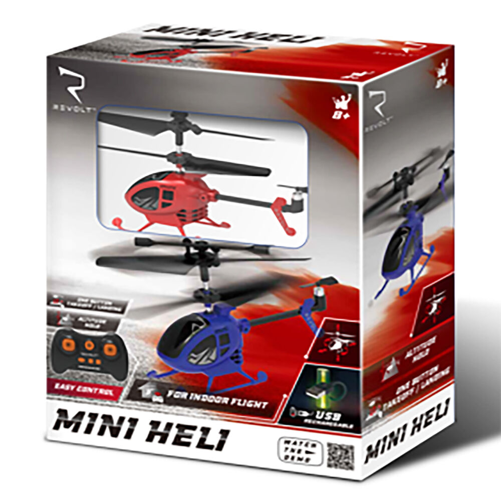 Revolt Radio Control Mini Helicopter Toy Kids/Children 14y+ 10.4x6cm Blue