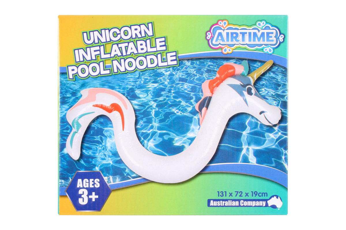 Airtime 131x72cm Unicorn Inflatable Pool Noodle Beach Toy