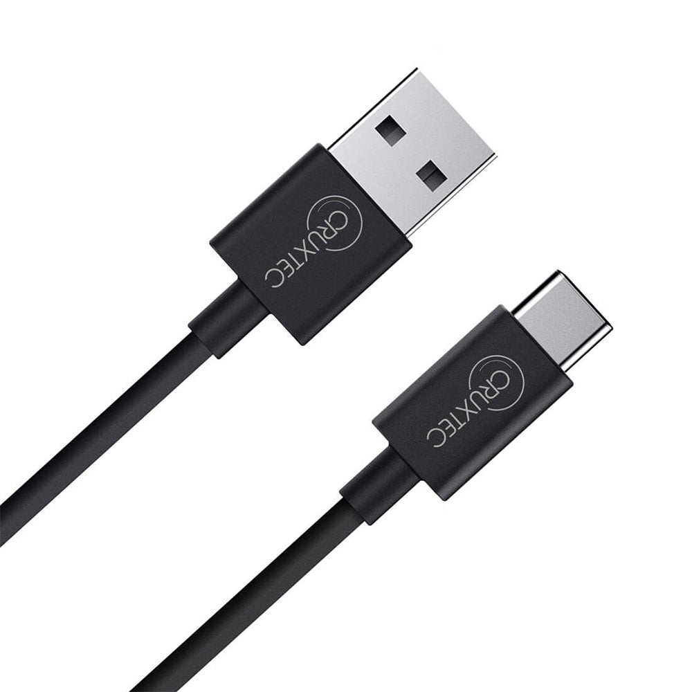 4PK Cruxtec ATC-3A-1MBK 1m USB-A to USB-C Cable for Syncing & Charging