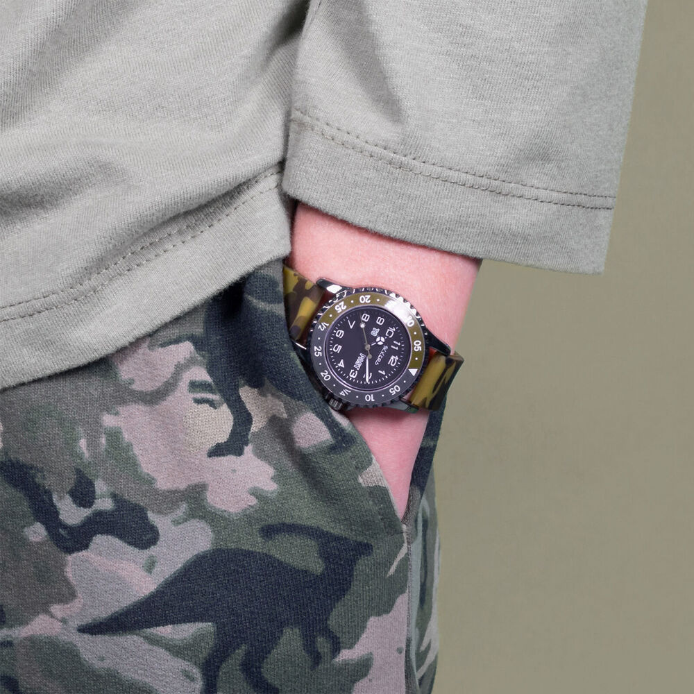 Tikkers Time Teacher Adventure Watch w/ Camo Silicone Straps - Camouflage