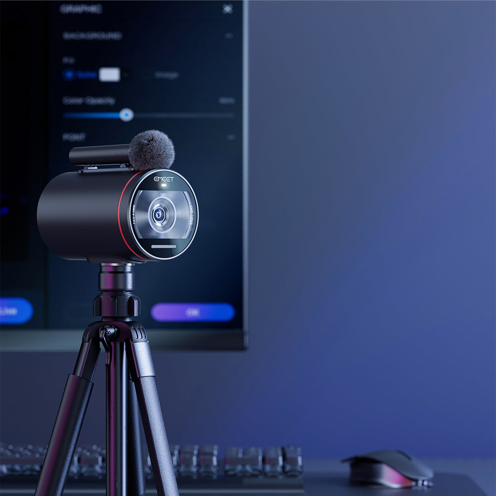 Emeet StreamCam One True Wireless Live Streaming Camera - Black
