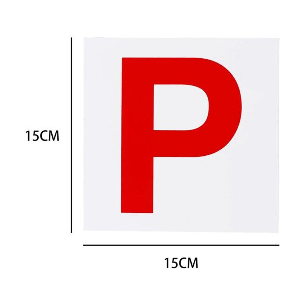 6x 2PK AutoShift QLD/SA Magnetic Red Probationary Licence Plate/Signs 15cm