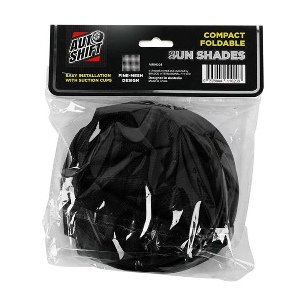 6x 2PK AutoShift Mesh Compact Foldable Vehicle Windscreen Sun Shades 44x36cm