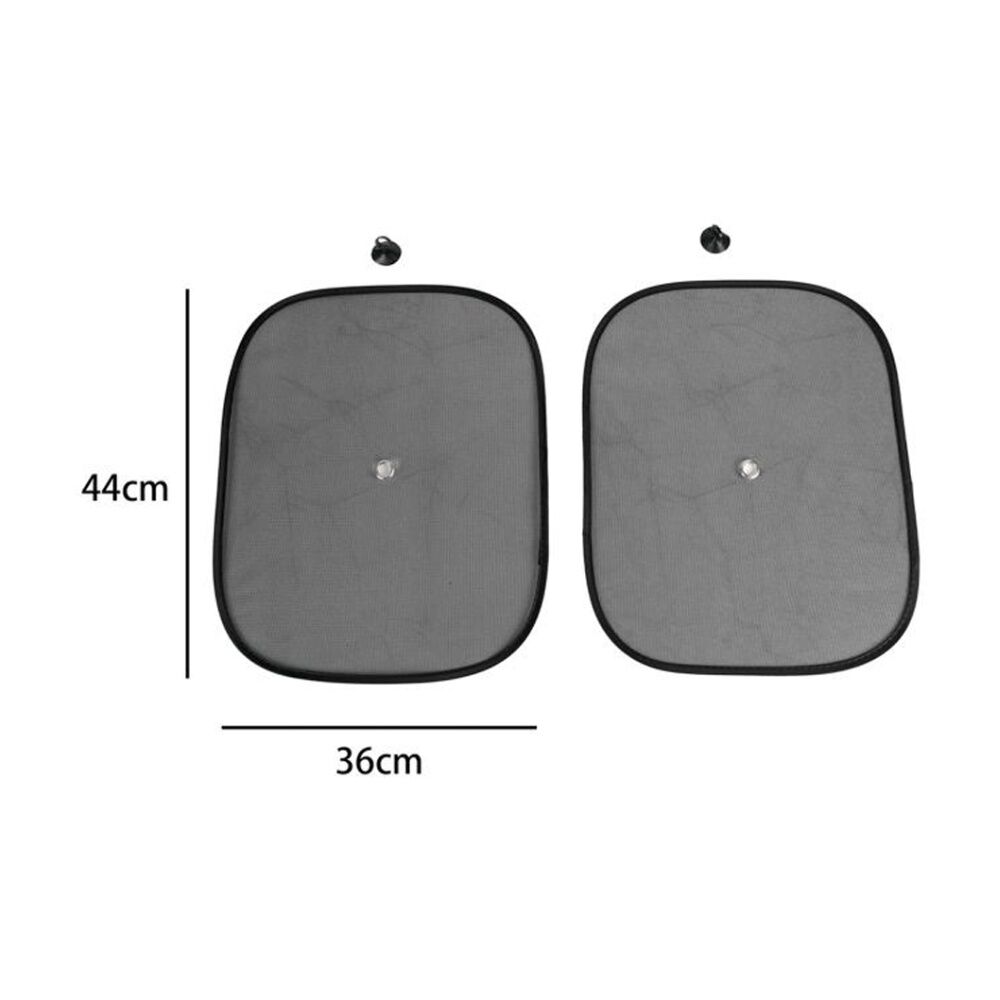 6x 2PK AutoShift Mesh Compact Foldable Vehicle Windscreen Sun Shades 44x36cm