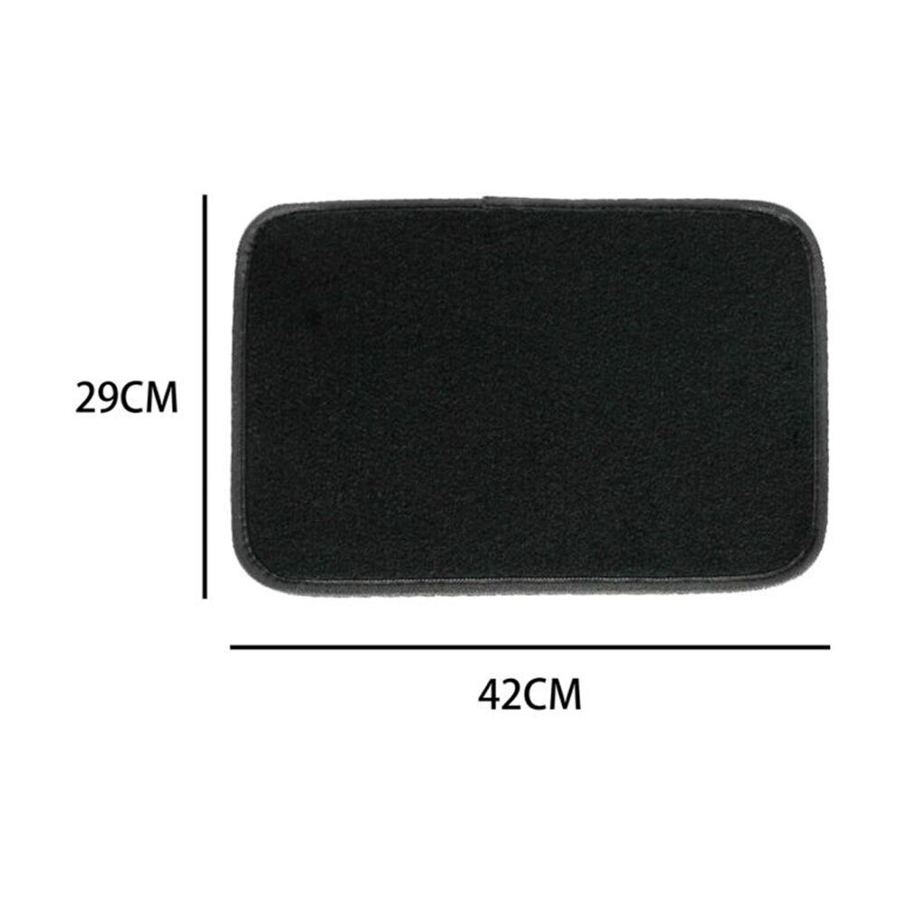 4pc AutoShift Universal Fit Car Floormats Front & Rear Seats Black Carpet