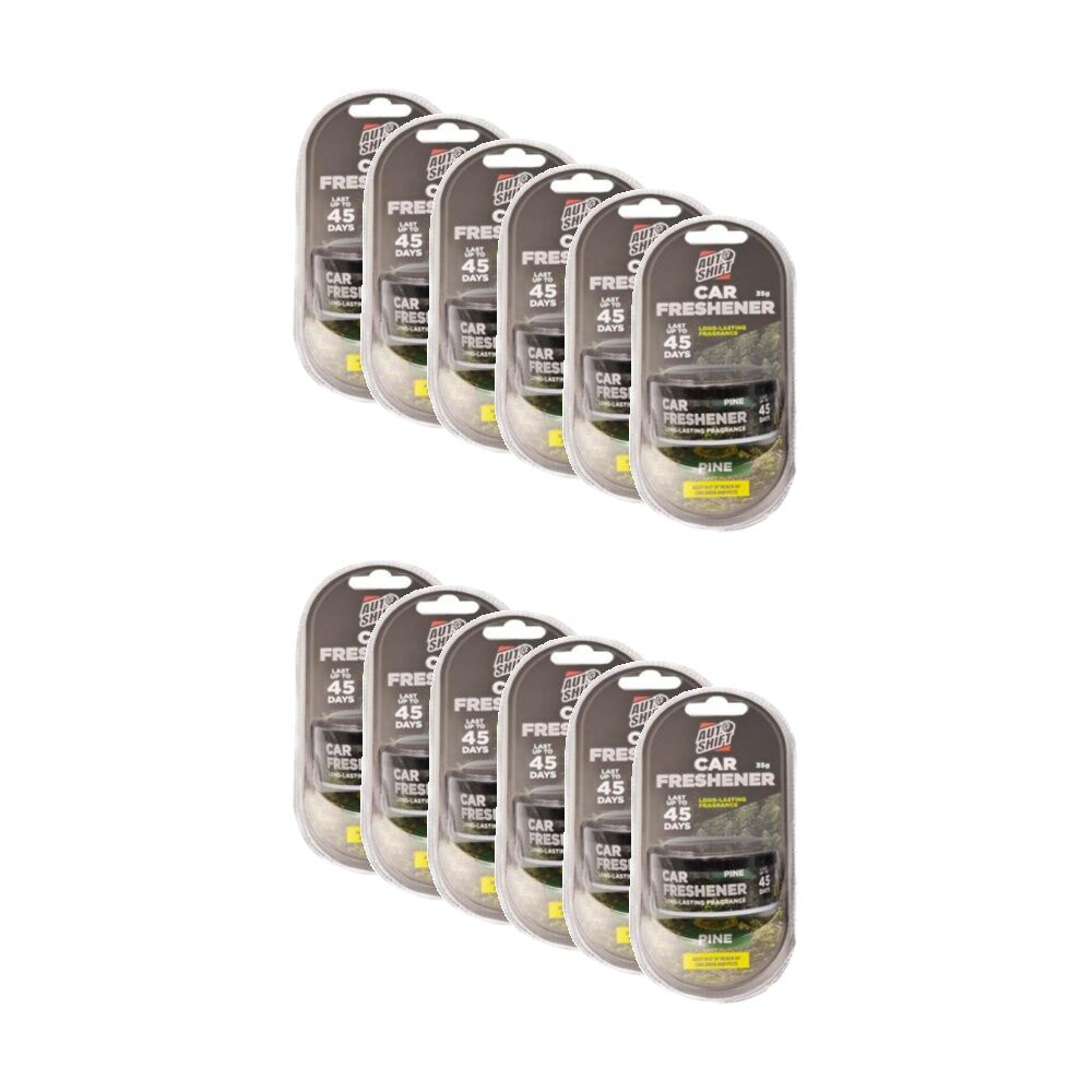 12PK AutoShift Car Air Freshener Canister 45 Day Scent Auto Accessory Assorted