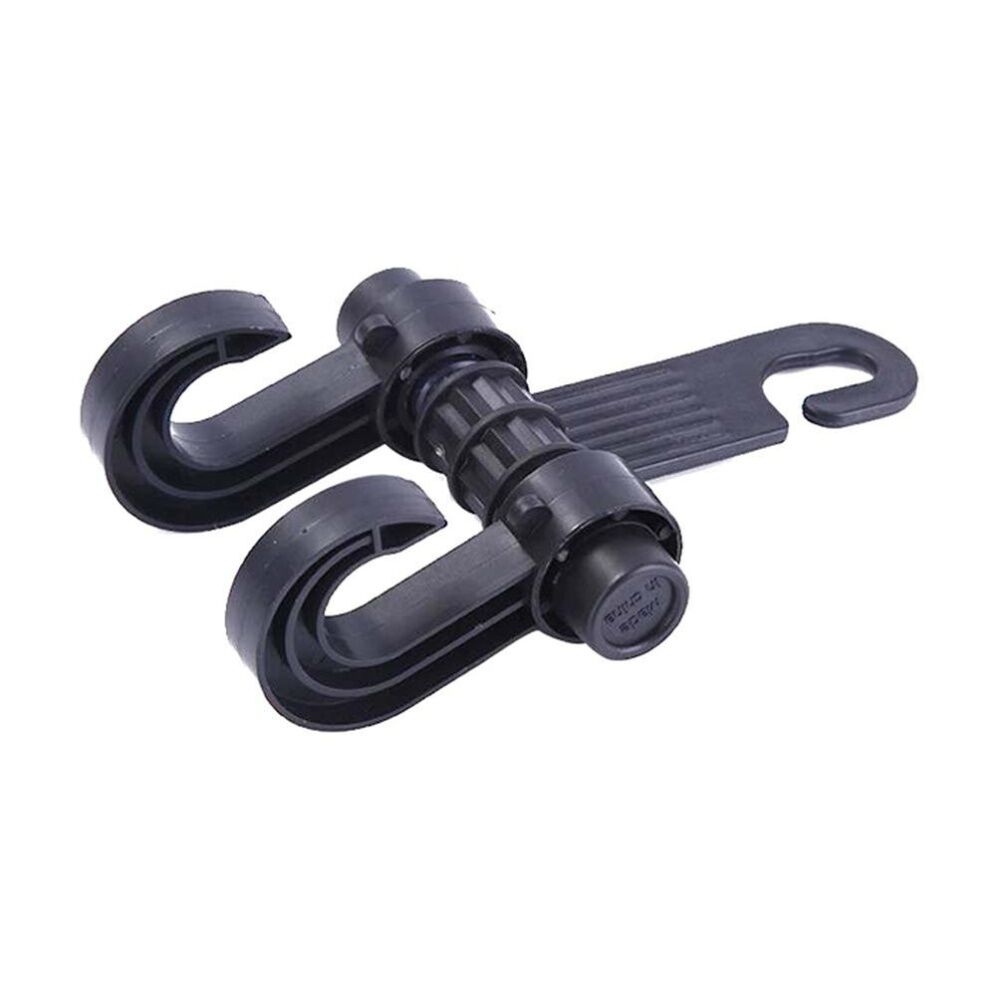 4PK AutoShift Headrest Hanger Hook Car Organisation Accessory Black