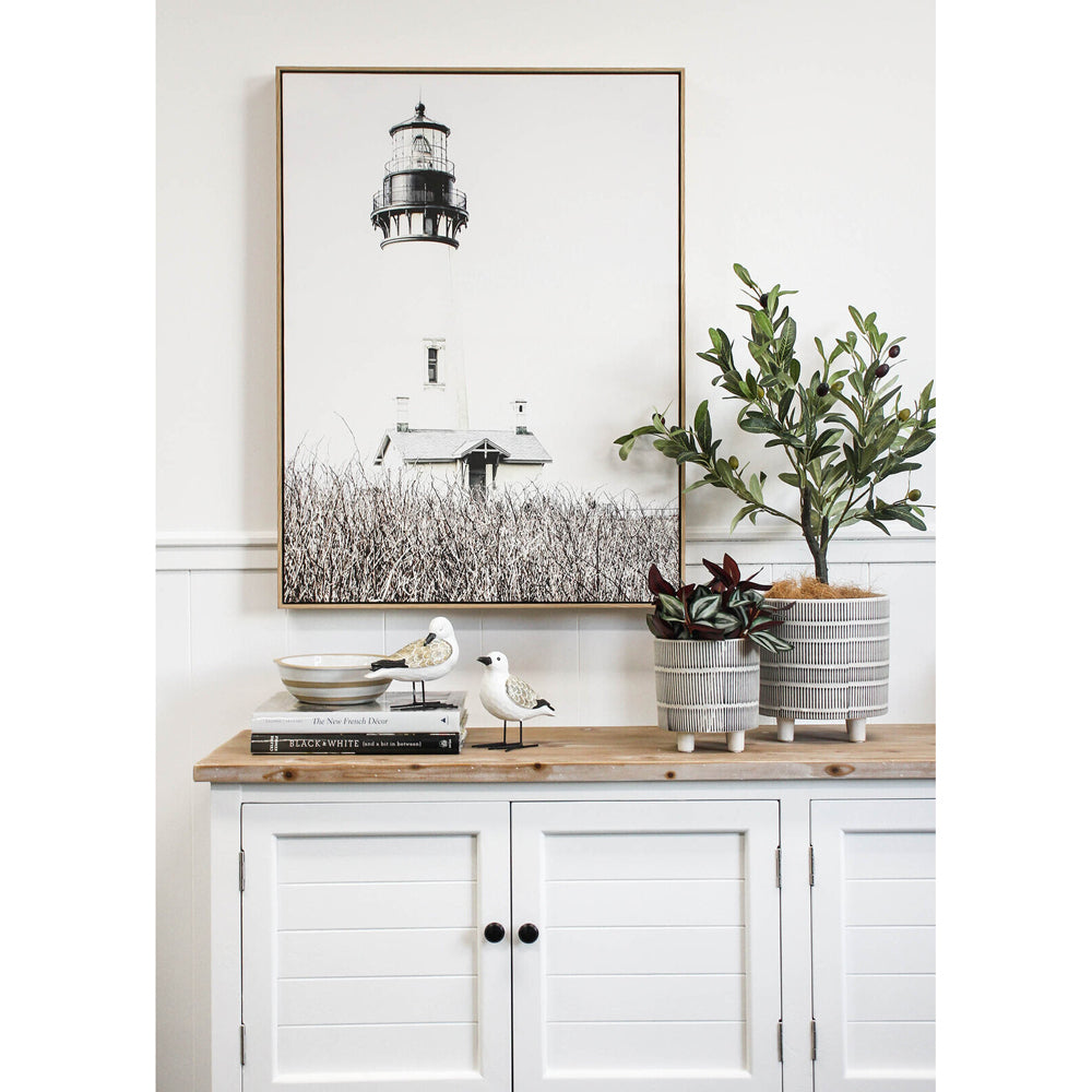 LVD Framed Canvas/Resin 60x80cm Lighthouse Wall Hanging Art