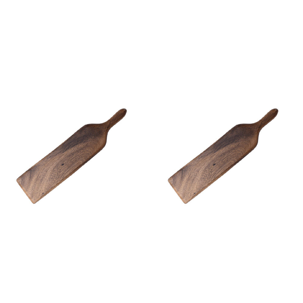 2PK Darlin Acacia Wood Sampling Serving Board Table Kitchen 45x11cm Brown