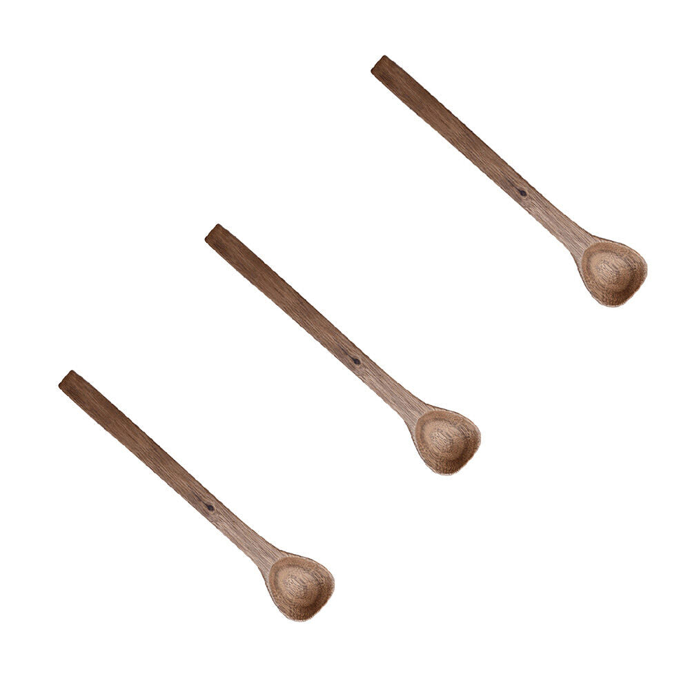 3PK Darlin Acacia Wood Long Ladle Kitchen Heat Resistance 32x4cm Brown