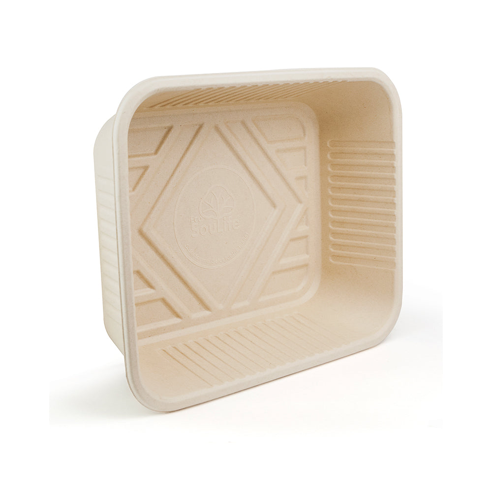25PK EcoSouLife Disposable Harvest Party Serving Tray - Beige