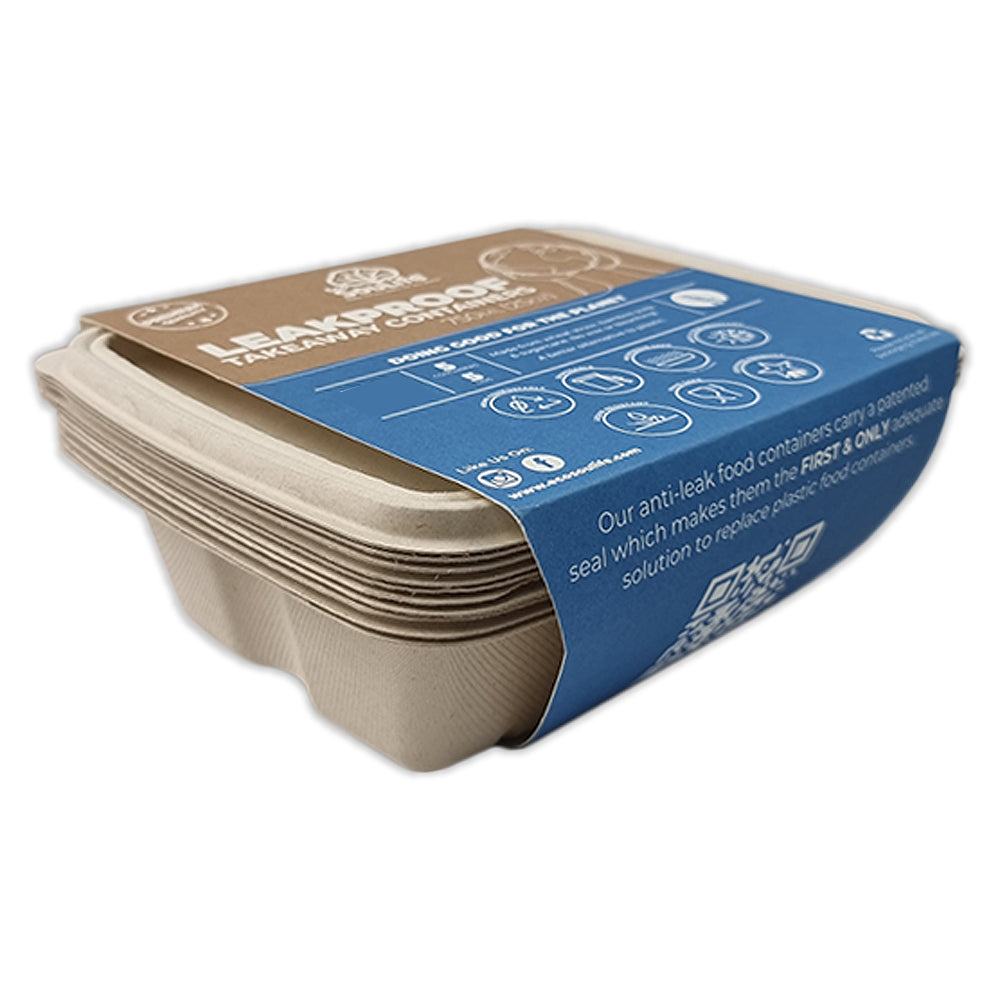 2x 50pc EcoSouLife Harvest Leakproof Rectangular Containers 750ml