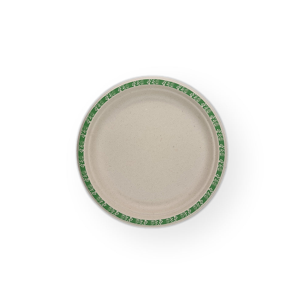 2x 60pc EcoSouLife Harvest Art Series Side Plates Green 18cm