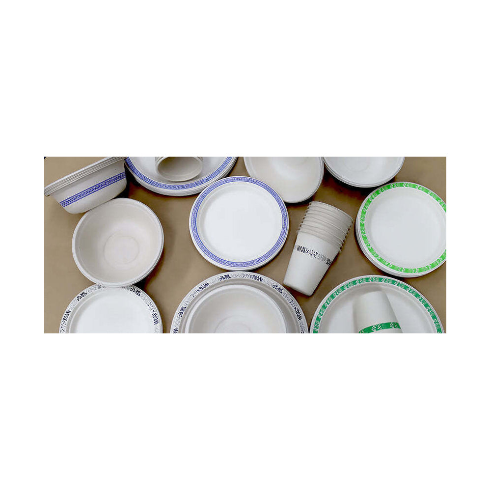 2x 60pc EcoSouLife Harvest Art Series Side Plates Green 18cm