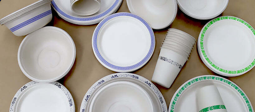 4x 60pc EcoSouLife Harvest Art Series Cups Green 236ml