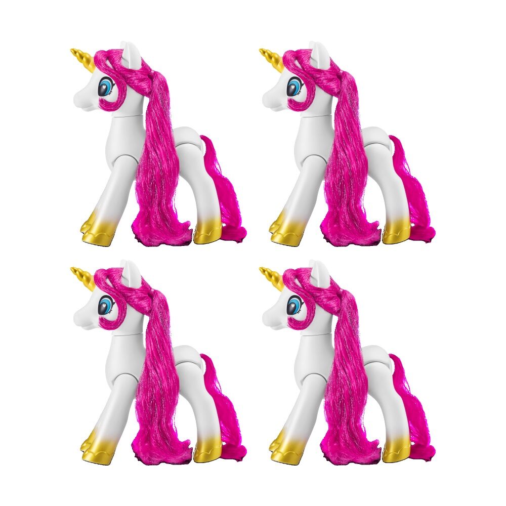 4PK Zuru Sparkle Girlz Styling Unicorn Doll Playset Kids/Children - 3y+