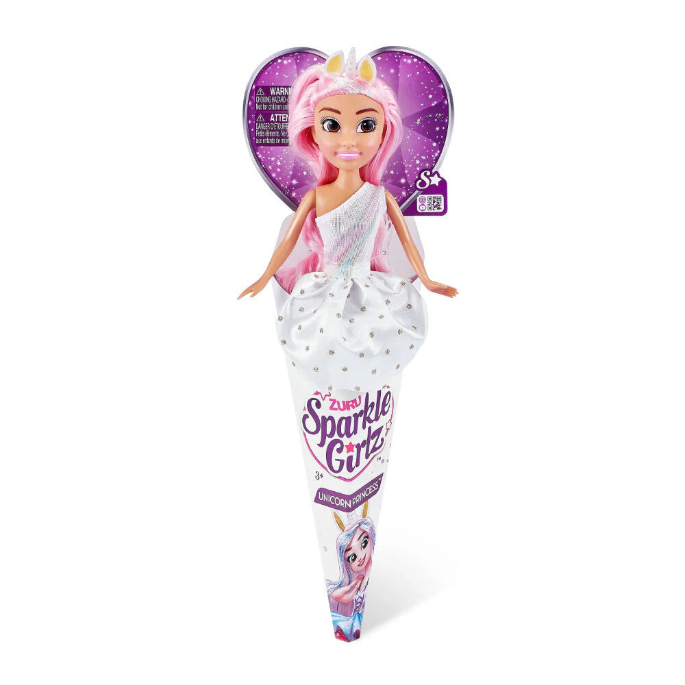 2PK Zuru Sparkle Girlz 10.5'' Unicorn Princess Doll Toy Assorted 3+