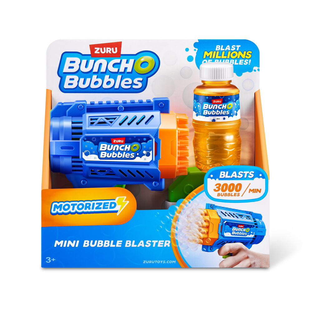 2PK Zuru Bunch O Bubbles Motorized Mini Bubble Blaster - Blue 3y+