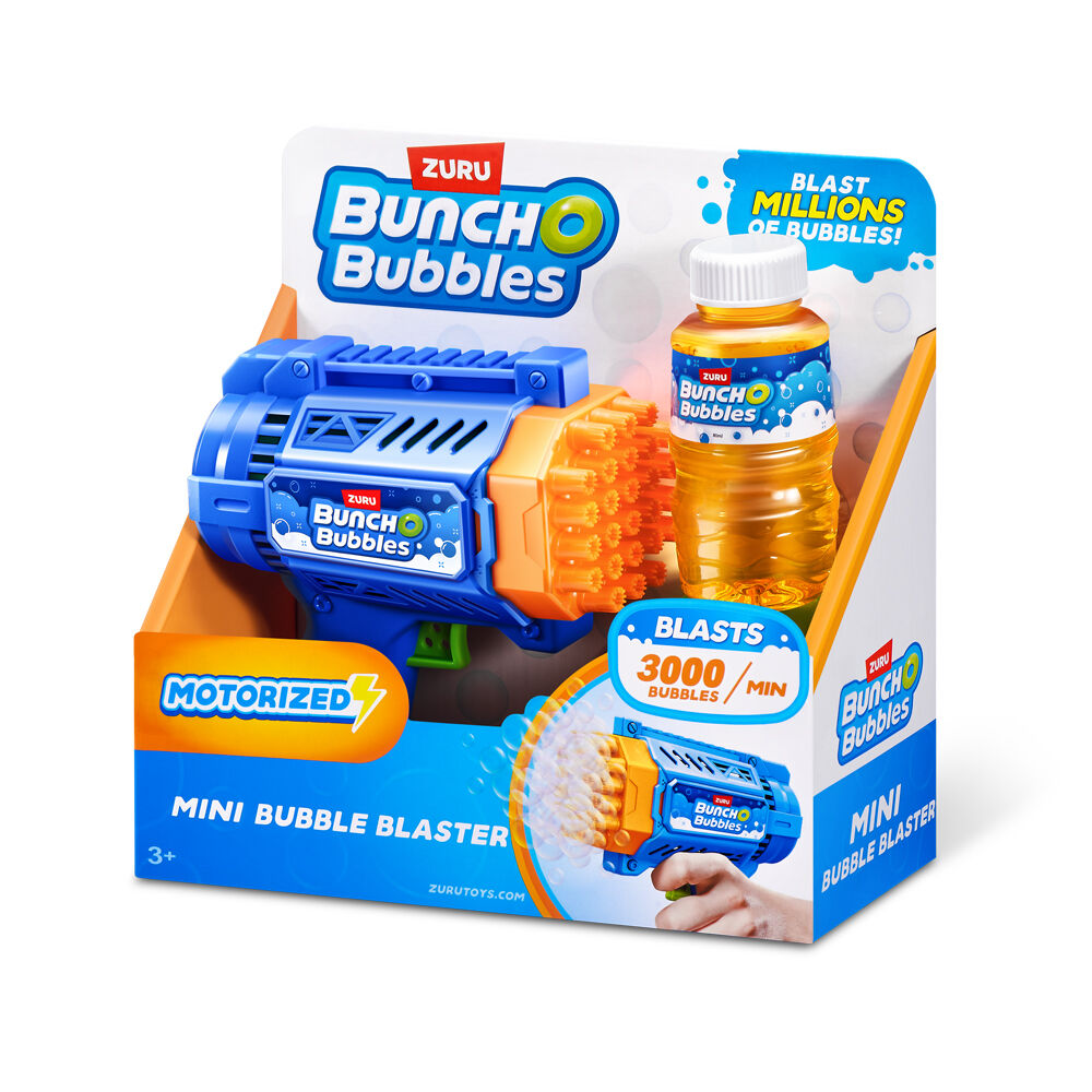 2PK Zuru Bunch O Bubbles Motorized Mini Bubble Blaster - Blue 3y+