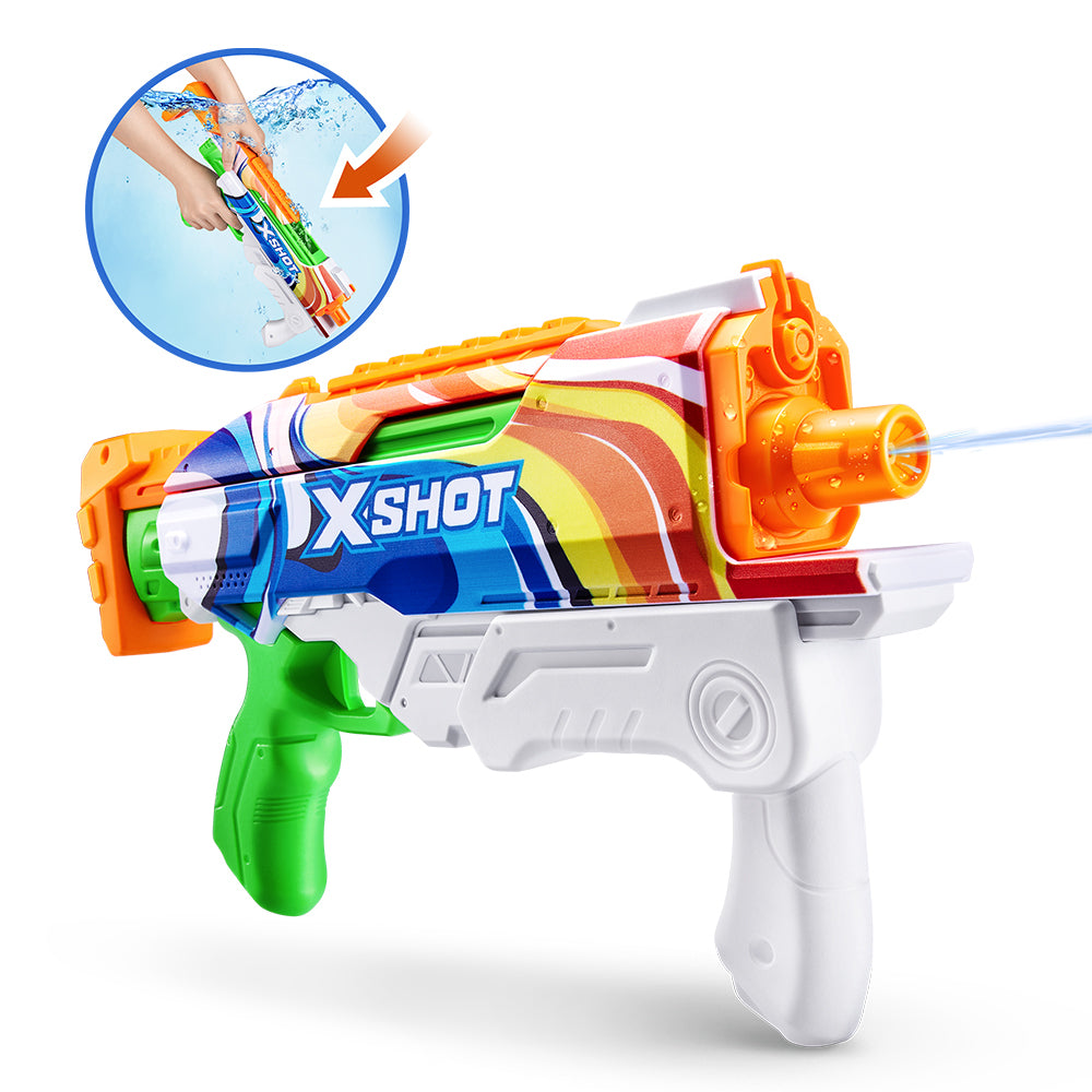 Zuru X-SHOT Fast Fill Skins Water Gun Hyperload Assorted 5+