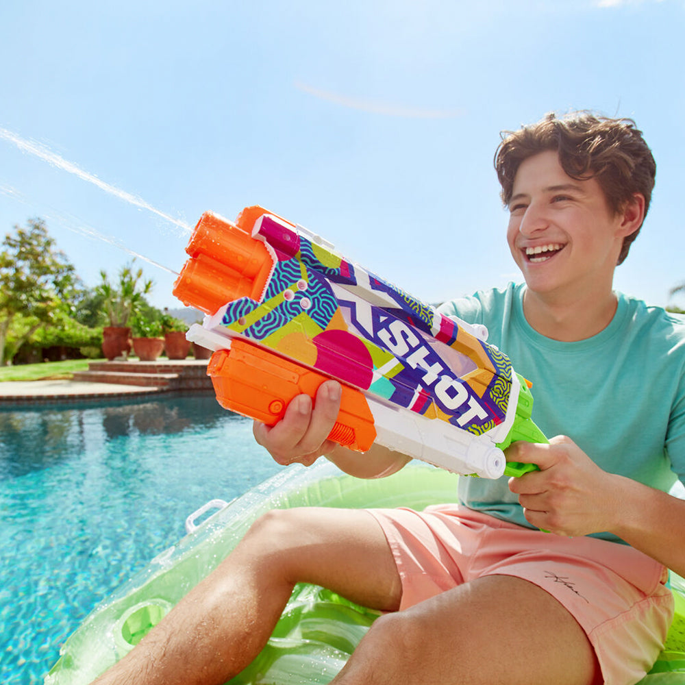 Zuru X-SHOT Fast Fill Skins Water Gun Pump Action Assorted 5+