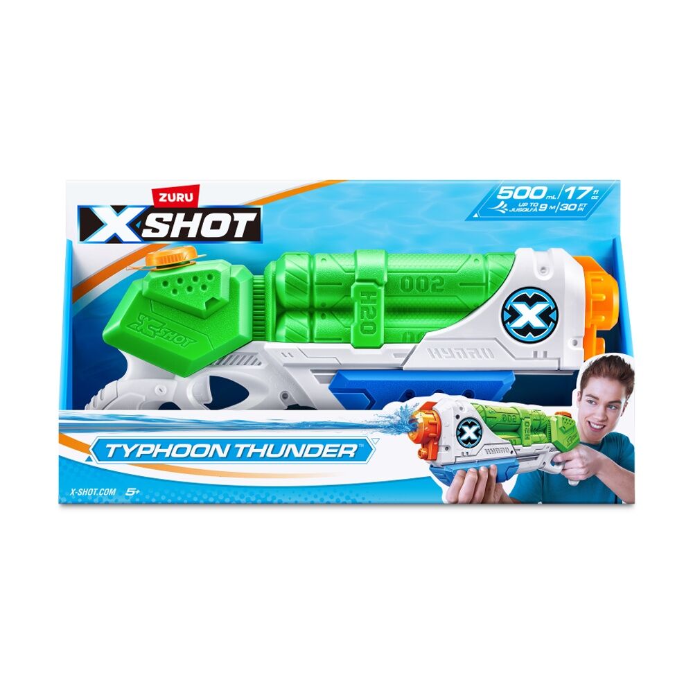 2PK Zuru Xshot Water Blaster Typhoon Thunder Gun Kids/Children - 5y+