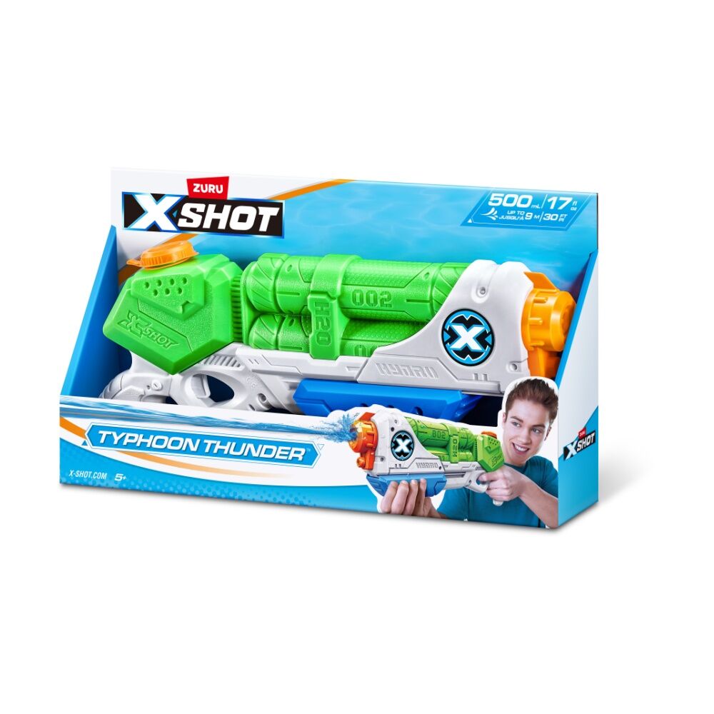 2PK Zuru Xshot Water Blaster Typhoon Thunder Gun Kids/Children - 5y+