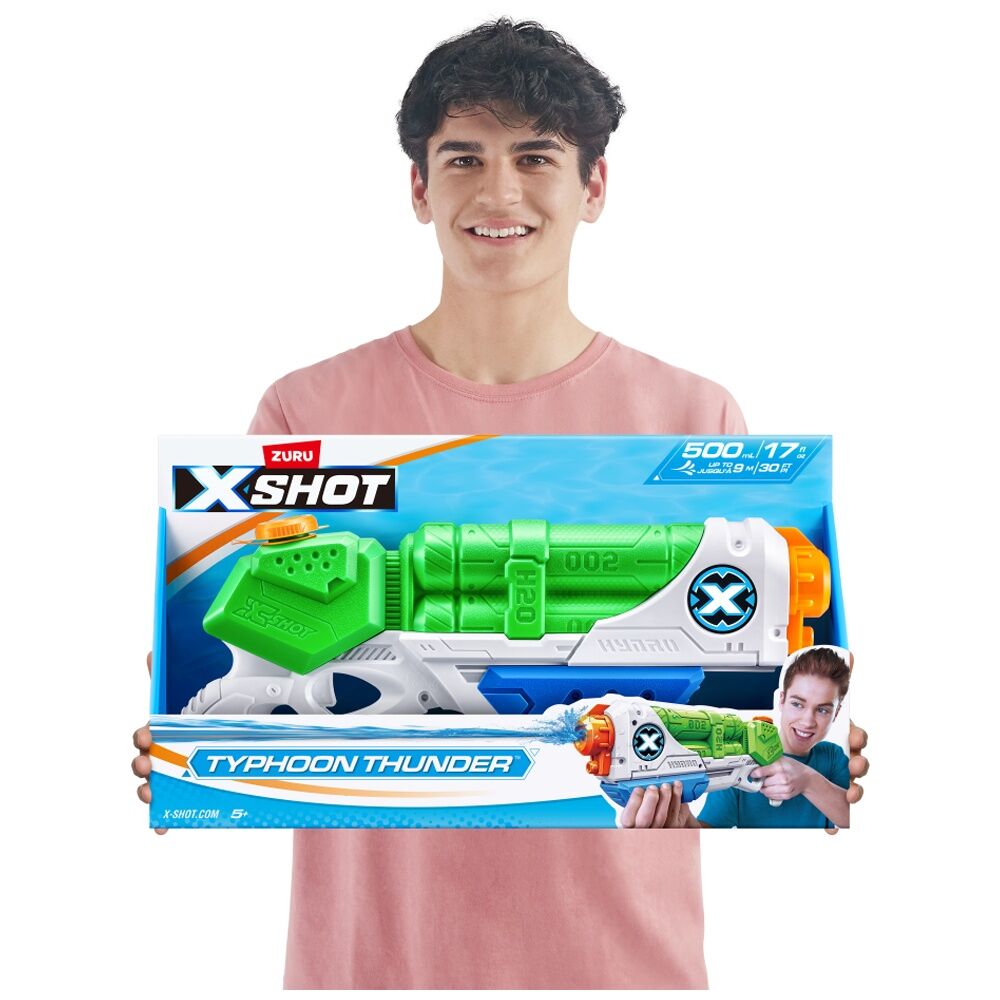2PK Zuru Xshot Water Blaster Typhoon Thunder Gun Kids/Children - 5y+