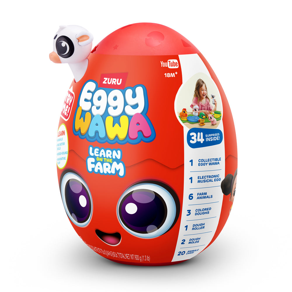 ZURU Eggywawa Learn in the Farm Series 1 Surprise Egg Assorted