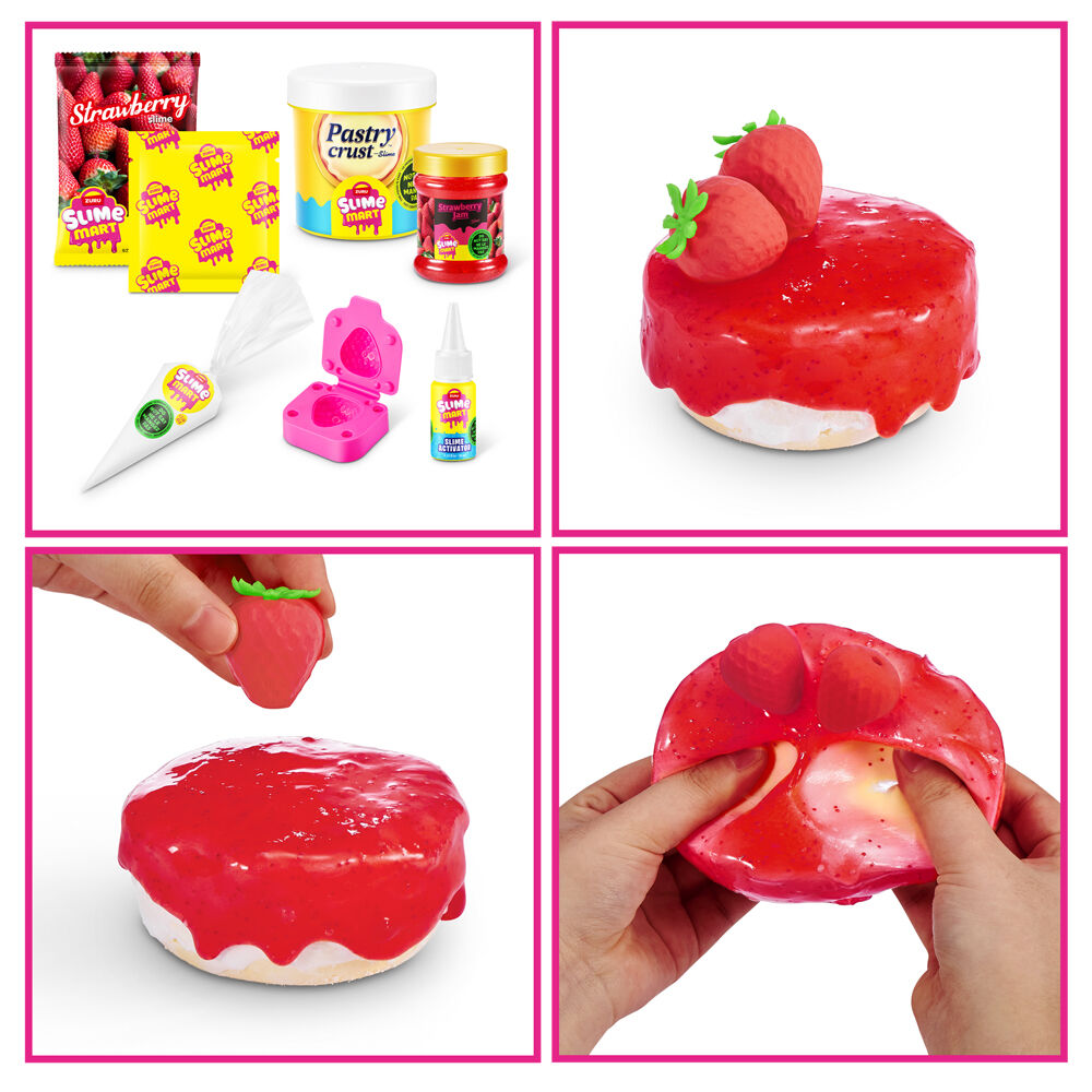 2PK Zuru Slime Mart Small Shopping Bag Series 1 - Strawberry Cheesecake Kids Clay