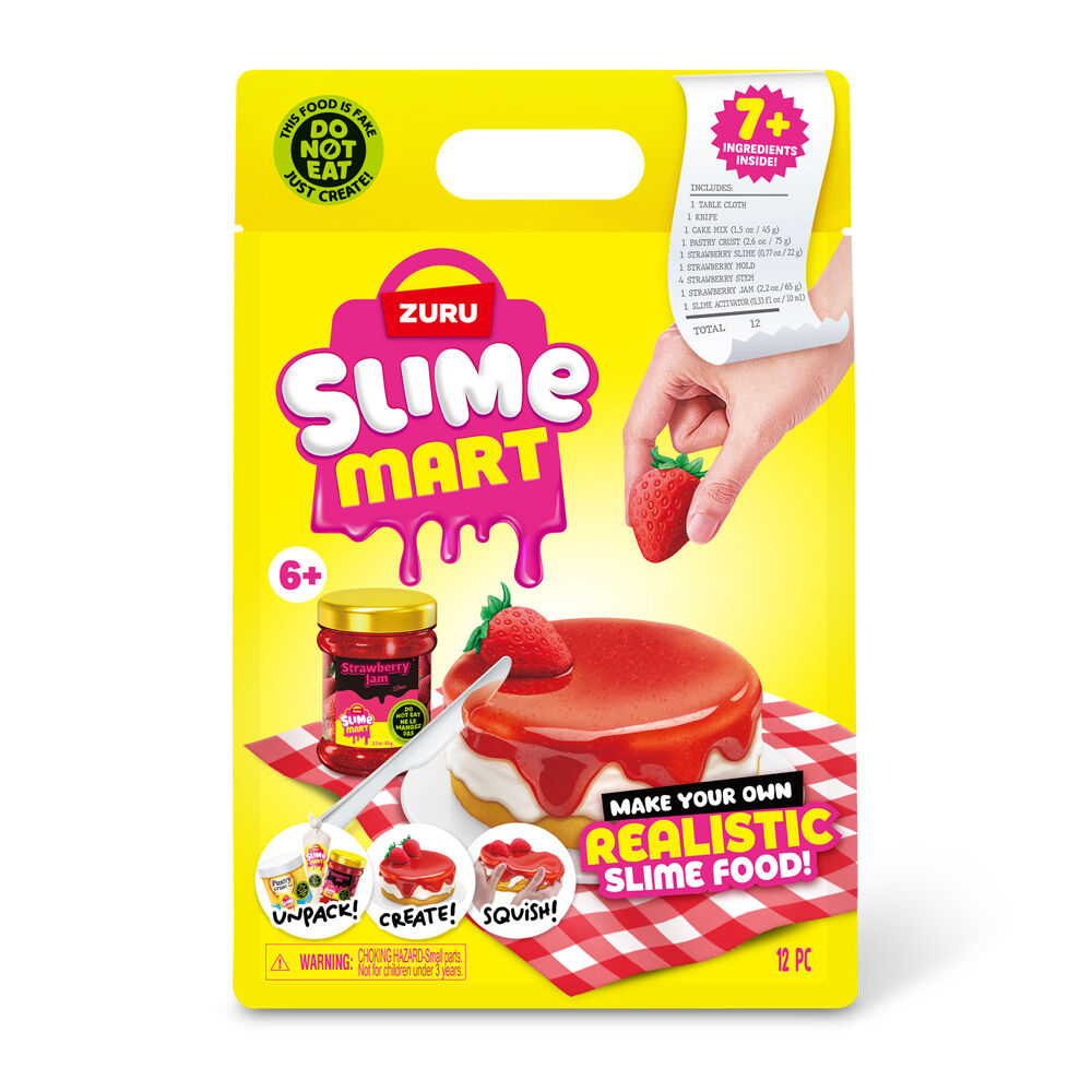 2PK Zuru Slime Mart Small Shopping Bag Series 1 - Strawberry Cheesecake Kids Clay