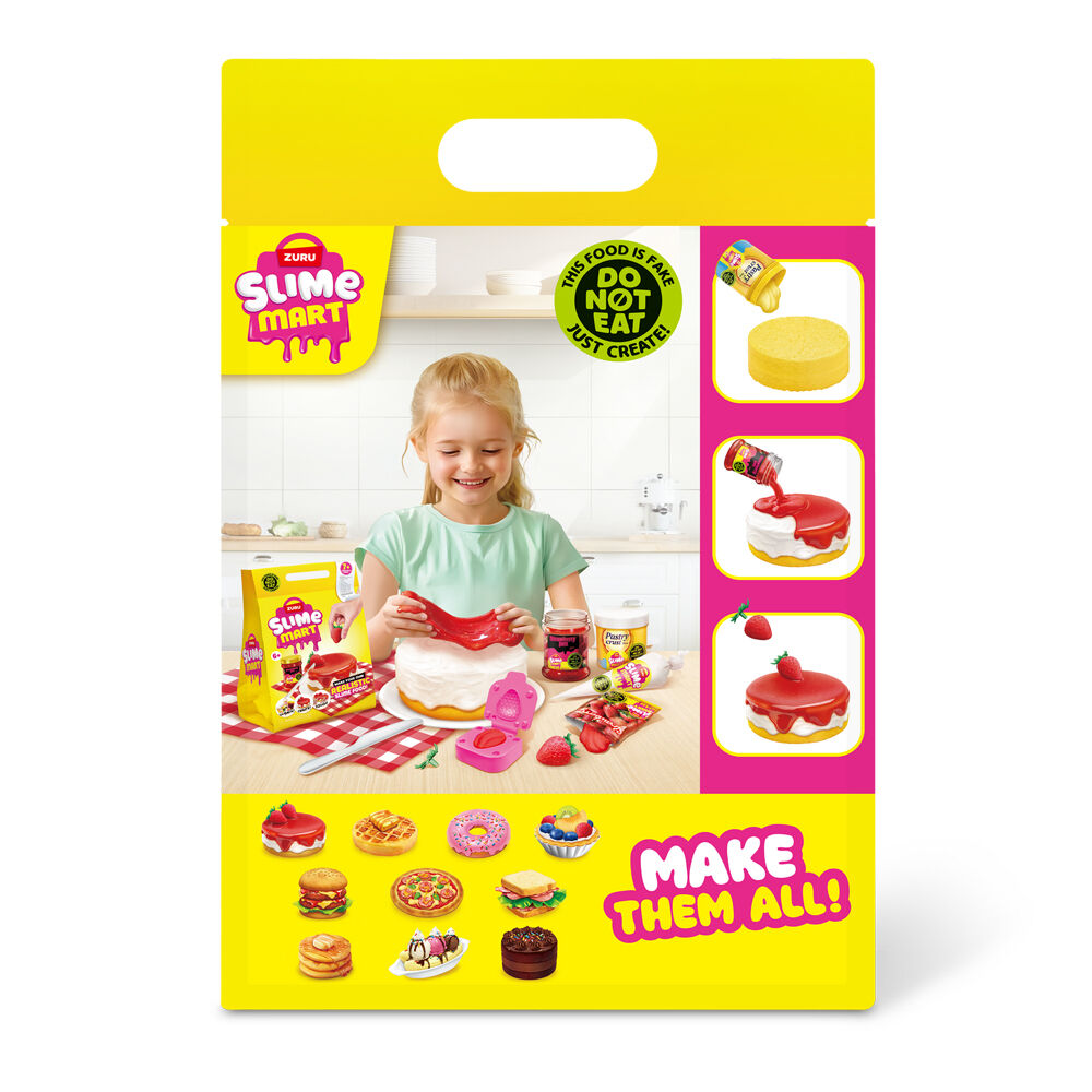 2PK Zuru Slime Mart Small Shopping Bag Series 1 - Strawberry Cheesecake Kids Clay