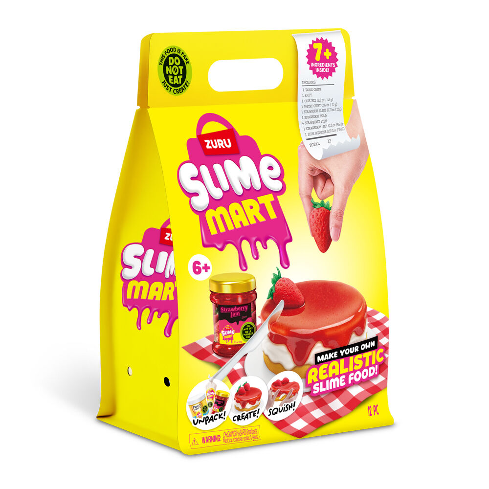 2PK Zuru Slime Mart Small Shopping Bag Series 1 - Strawberry Cheesecake Kids Clay