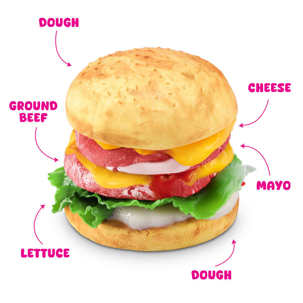 Zuru Slime Mart - Shopping Basket Series 1 Burger Kids Modelling Clay