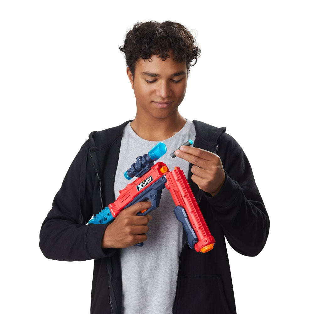 Zuru X-Shot Excel Hawk Eye Dart Shooter w/ 16 Darts Kids Toy 8y+