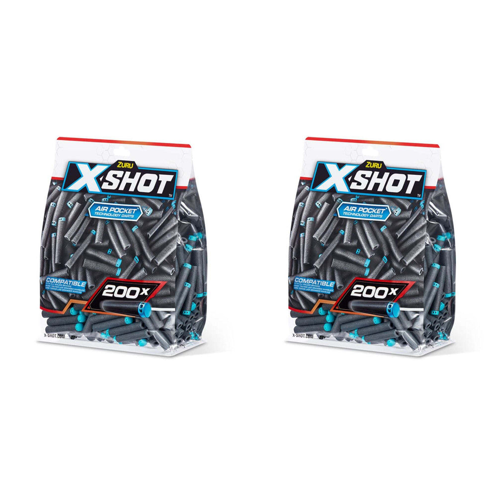 2x 200pc Zuru Xshot Elite Dart Refills Kids Outdoor Toy 8y+