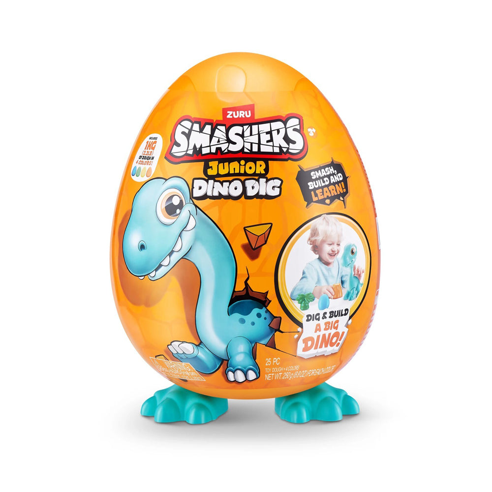 ZURU Smashers Junior Dino Dig Large Kids Interactive Toy Assorted 3y+