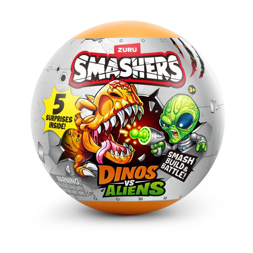 4PK Zuru Smashers Dinos vs Aliens Planet Capsule Kids/Children - 3y+ Assorted