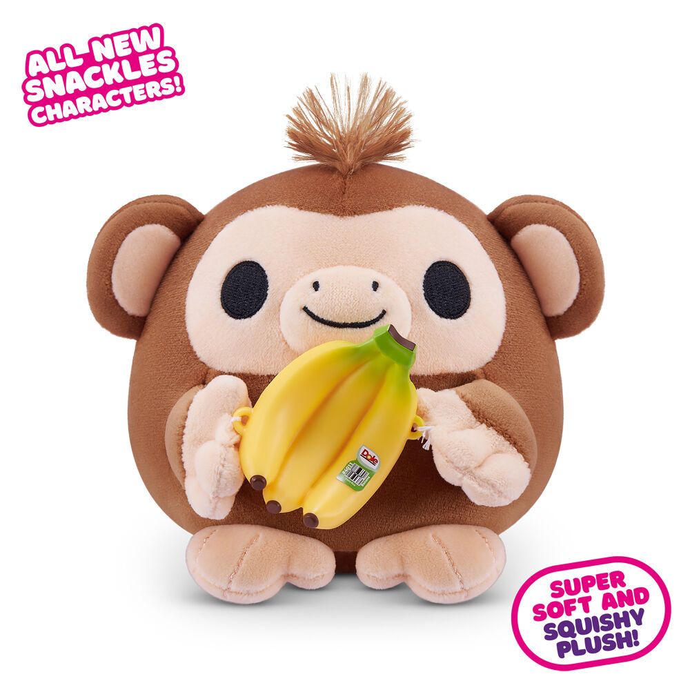 4PK Zuru Snackles S2 Mystery Capsule Plush Toy 5 Inch - Assorted 3y+